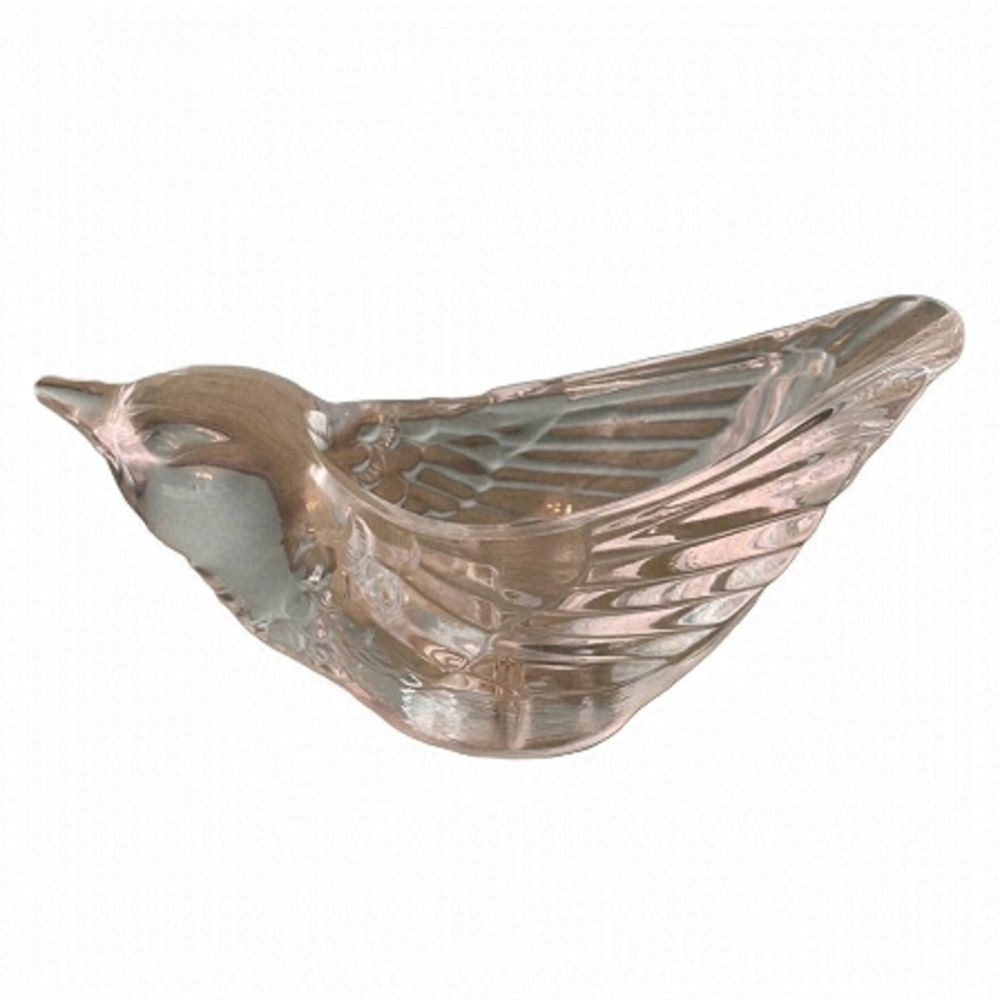Vintage Crystal Bird Candle Holder